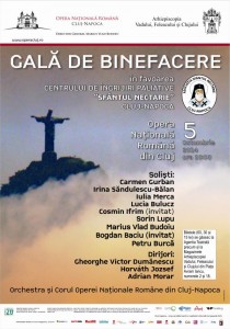 Afis concert caritabil final, 5 oct