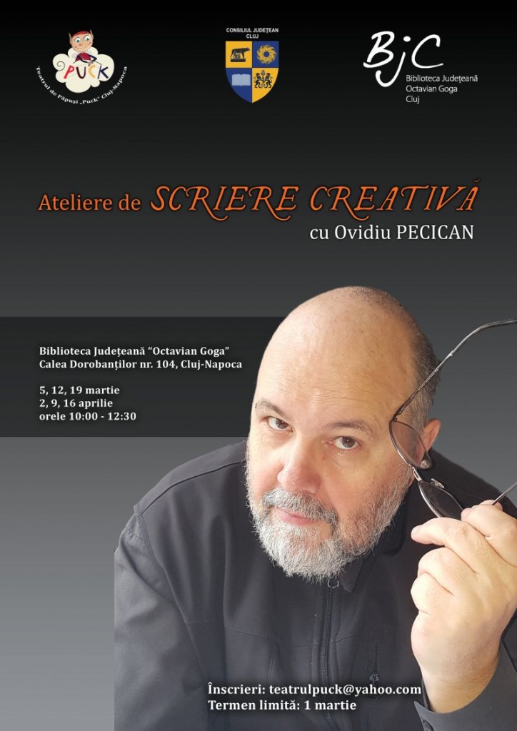 Afis scriere creativa Puck